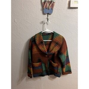 Western Jacket Girls Serape Size Large‎ Southwest